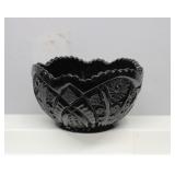 Vintage Tiara Indiana glass black Monarch Bowl