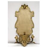 Vintage Spanish Wood Candle Holder Wall Sconce