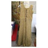 Gold Indian Pakistani Anarkali Dress