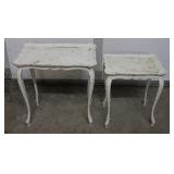Vintage Wood Tables set 2 Large one 22"W 23"T 14"D