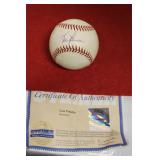 Lou Piniella Signed Baseball w COA