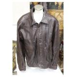 Brown Leather Giverny Jacket XL