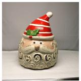 Huge Heavy Ceramic Candle Light Up Santa Yard Art