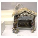 Blue Sky Clayworks Christmas Nativity Barn New