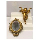 Italian Cherub Shelf & Mirror