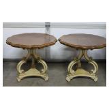 Mid Century Thomasville Tables set 2 25"R 22"T