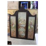 Antique French Dressing Sreen Oli on Wood