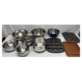 Mixing Bowls & Backing Pans Lot