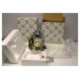 Clayworks Christmas Electric Lamps set of 2