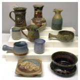 Vintage Stoneware Pottery Lot
