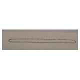 14K White Gold Necklace Marked