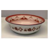 Vintage Enamel Serving Bowl