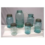 Ball & Atlas Blue Jars Lot