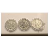 1922 * 1923 * 1924 Morgan Silver Dollar Coins (3)