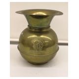 Brass Redskin Brand Tobacco Cut Plug Spittoon