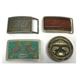 Vintage Belt Buckles Lot of 4