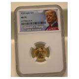 2023 Gold 5 Dollar Gold Eagle Coin MS 70