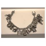 Sterling Silver Charm Braclet (Heavy)