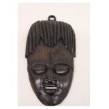 Hand Carved Wooden African Face Wall Hanging