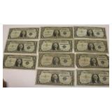 1957 One Dollar Silver Certificates Notes (11)