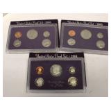 1984 * 1985 * 1986 US Proof Coin Sets