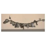 Sterling Silver Charm Braclet ( Heavy)