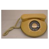 Mid Century Modern Round Pancake Rotary Phone