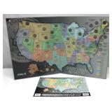 1998 - 2008 State Quarters Collection Map
