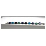 Vintage 925 Marked Gemstone Bracelet