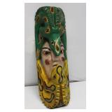 Face Lizzard & Snake Wood Carved Mask