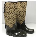 Coach Rubber Boots ( Used ) Size 9