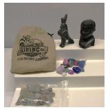 Rocks & Carved Figurines Lot