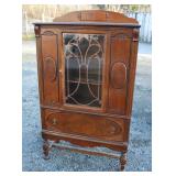 Antique China Cabinet 38"W 15"D 65"T