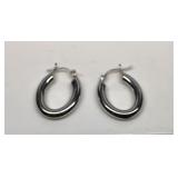 14K White Gold Earrings