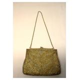 Vintage Gold Bead Hand Bag