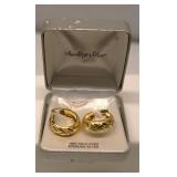 14K Gold Overlay Sterling Silver Earrings