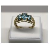 10K Gold Topaz Ring