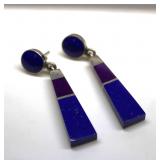 925 Silver Lapis Earrings