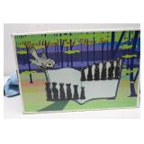 Marbleized cats Chess Set Pieces Faux Marble Cats