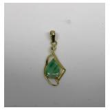 585 Gold Jade Pendant