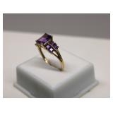 14K Gold Amethyst Ring size 9