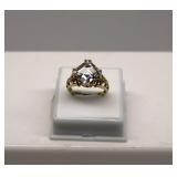 10K Gold 3.90 Ct Topaz Ring size 8