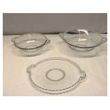 Imperial Glass Company Candlewick glassware lot