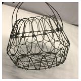 Antique Metal Egg Basket