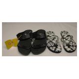 New Sandles set of 2 Size 9 & Large