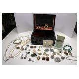 Vintage Estate Jewelry with Jewelry Box