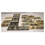 antique stereoview cards Lot