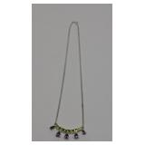 925 Silver Amethyst & Pardot Necklace