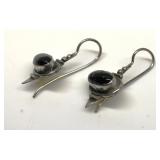 925 Silver Onyx Earrings