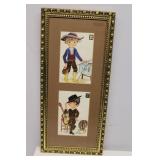 Toledo Castaner Spanish silk embroidered postcards